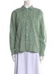BODE Linen Printed Button-Up Top