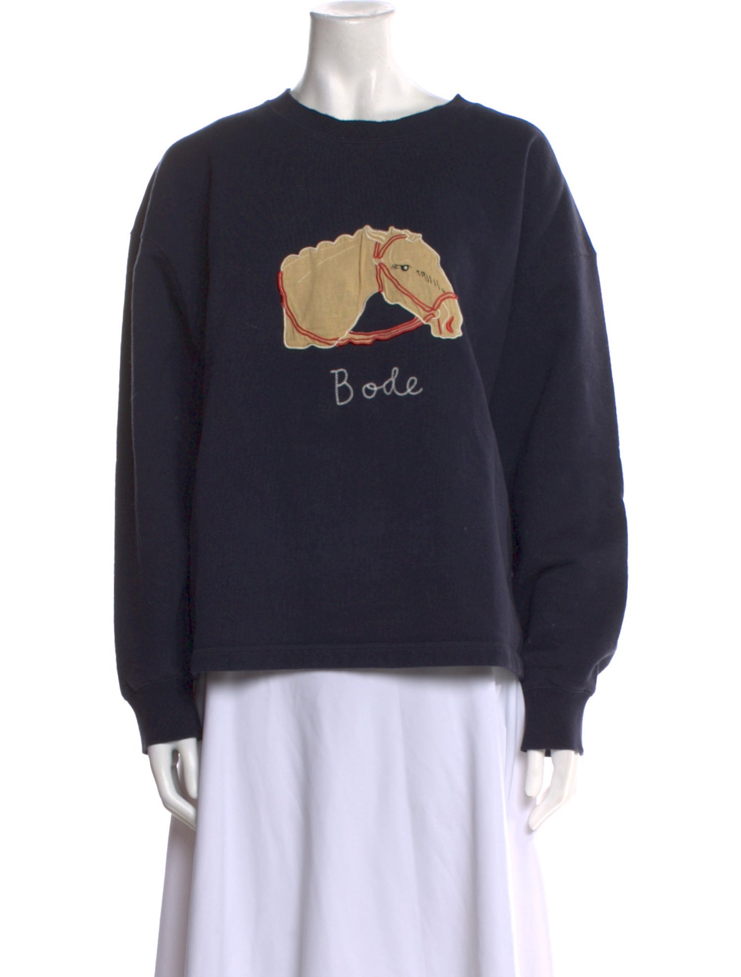 BODE Graphic Print Crew Neck Sweatshirt