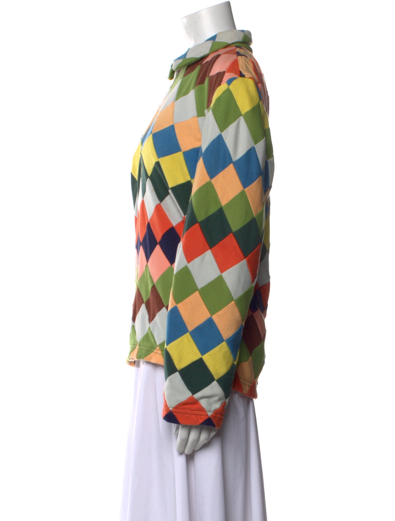 BODE Plaid Print Long Sleeve Button-Up Top