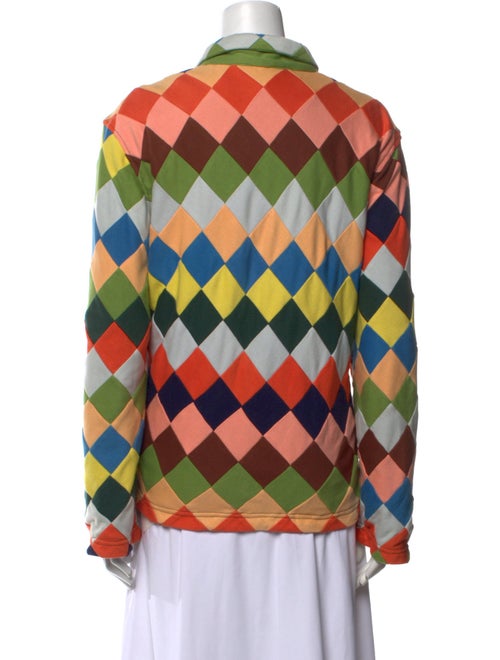 BODE Plaid Print Long Sleeve Button-Up Top