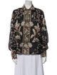 BODE Floral Print Long Sleeve Button-Up Top