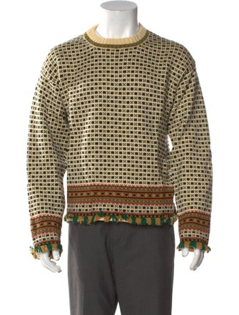 BODE Merino Wool Printed Pullover