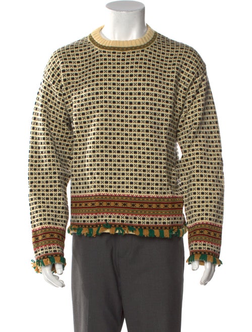 BODE Merino Wool Printed Pullover