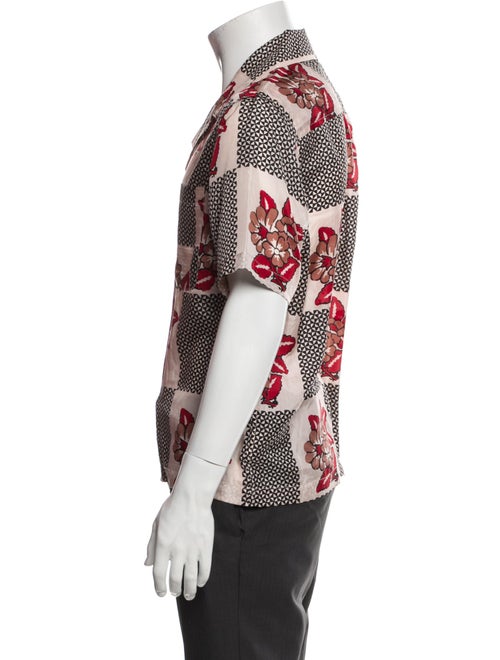BODE Silk Floral Print Shirt