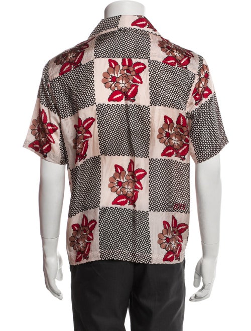 BODE Silk Floral Print Shirt