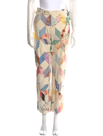 BODE Patchwork Straight Leg Pants