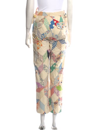 BODE Patchwork Straight Leg Pants