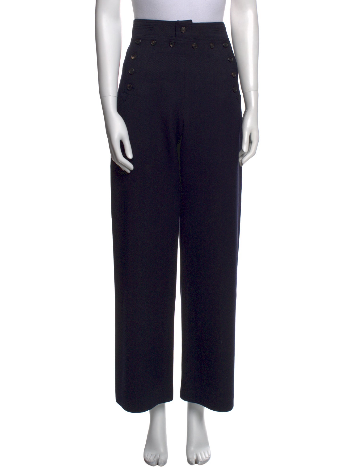 BODE Virgin Wool Wide Leg Pants
