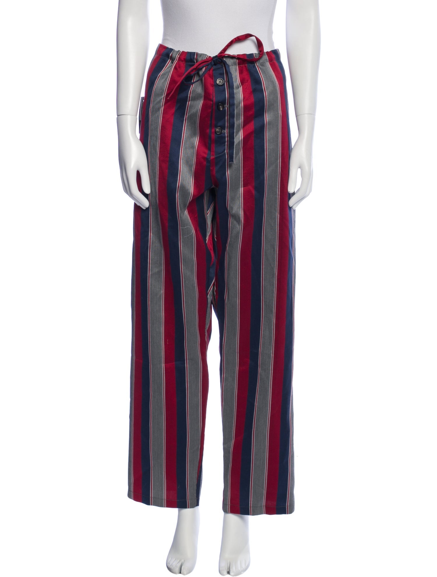 BODE Striped Wide Leg Pants