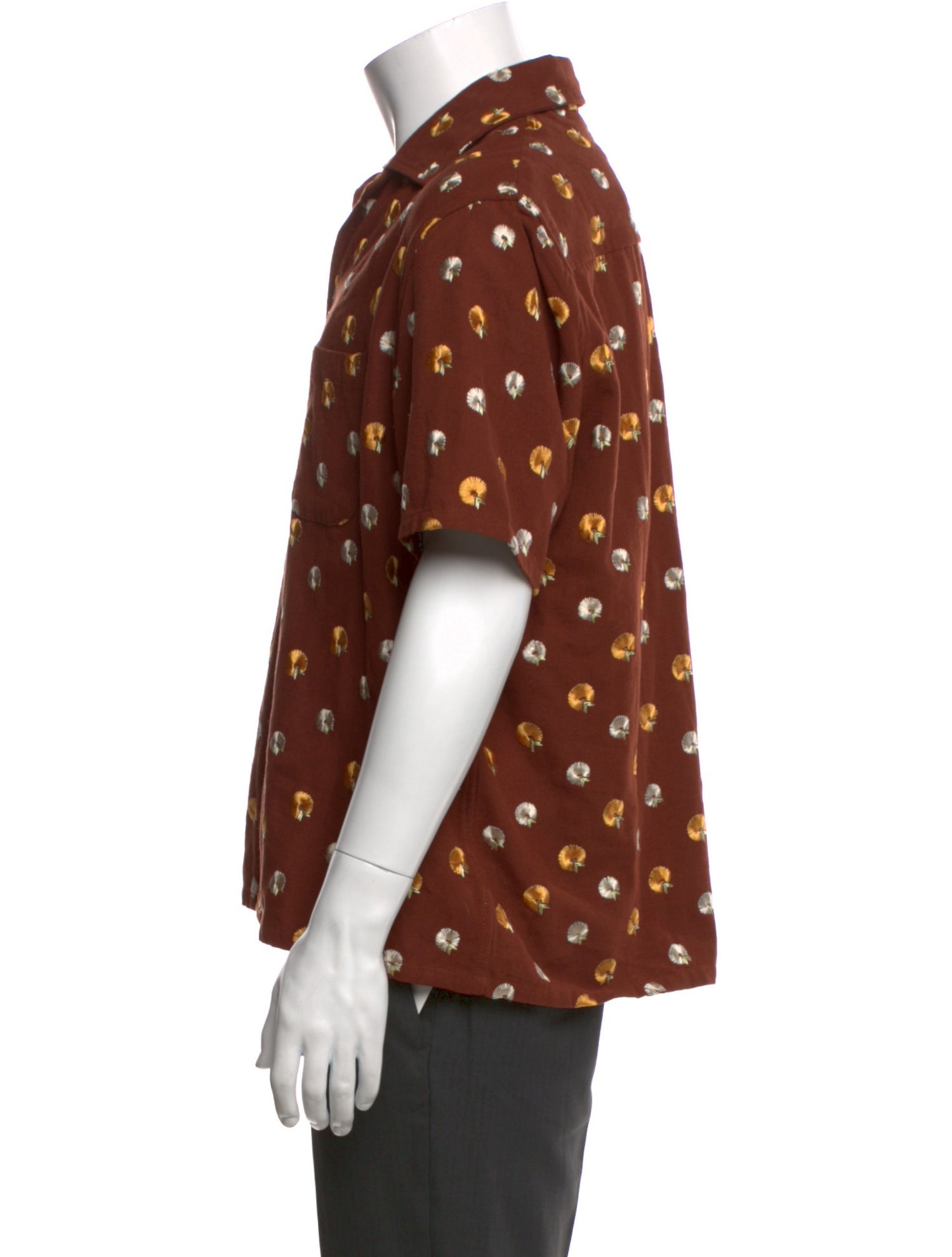 BODE Printed Short Sleeve Western Shirt