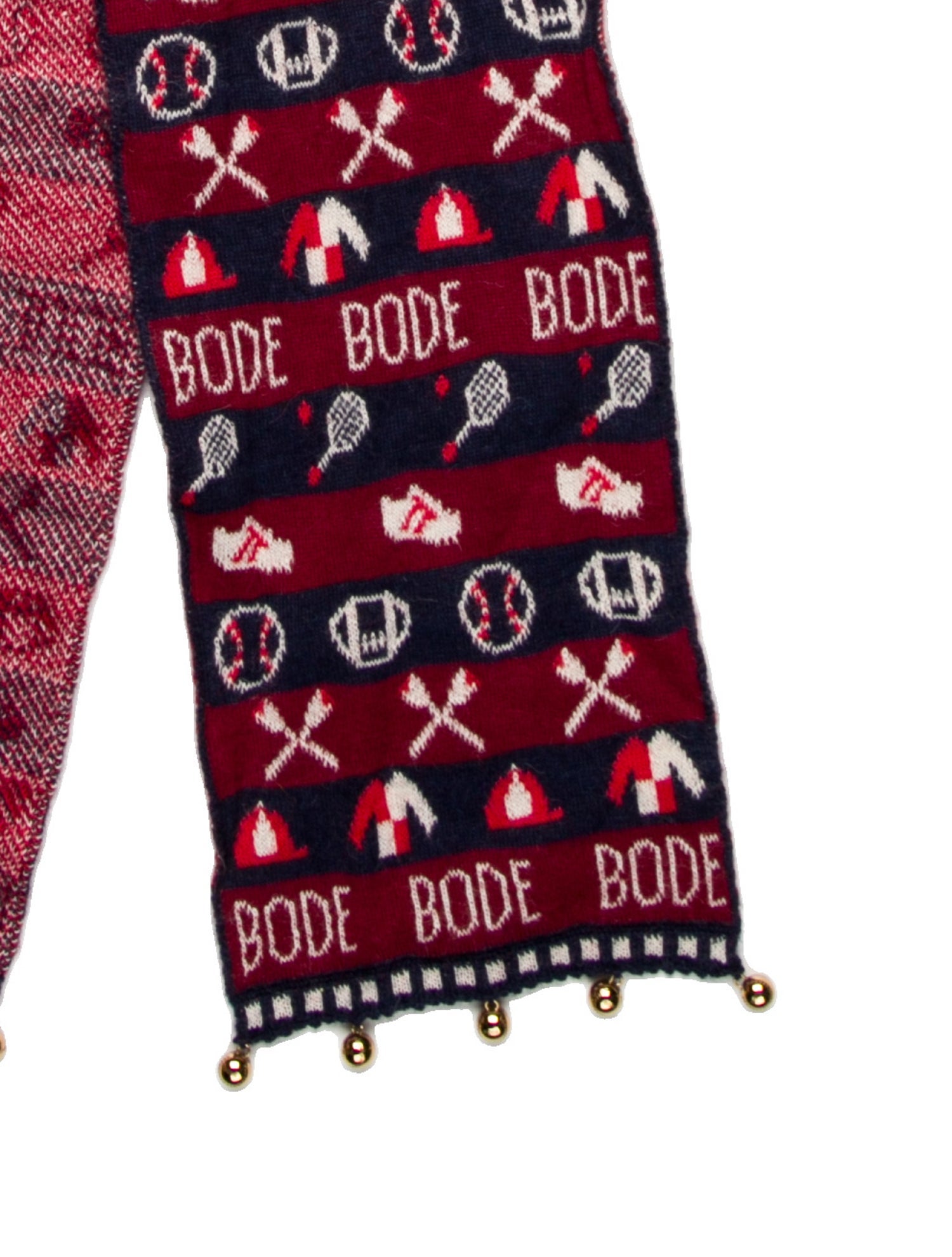 BODE Wool Striped Scarf w/ Tags