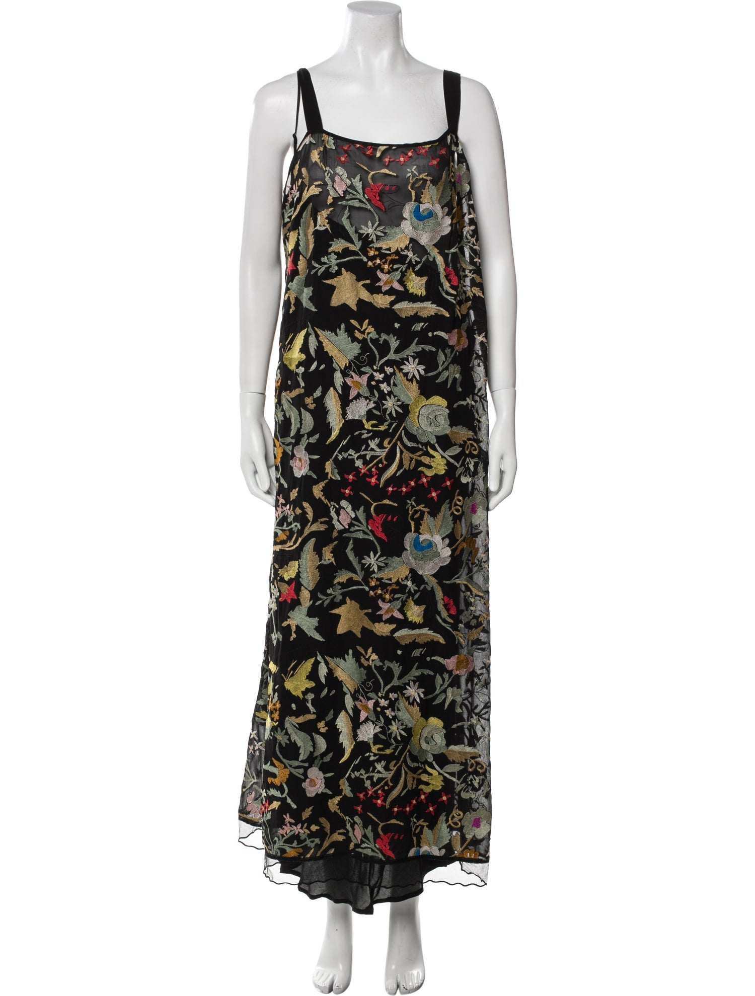 BODE Floral Print Long Dress