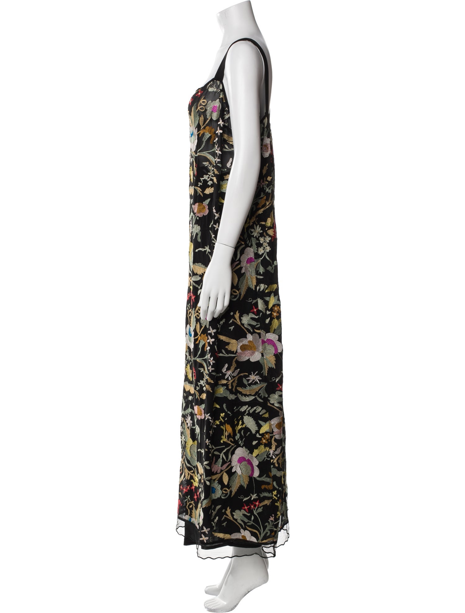 BODE Floral Print Long Dress