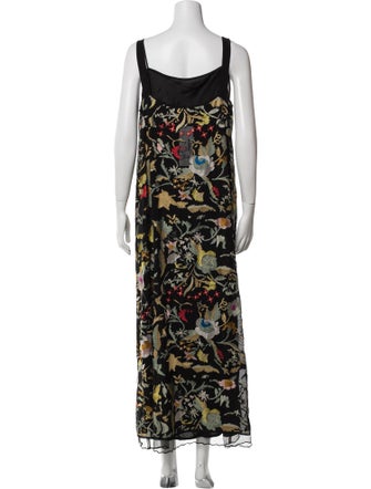 BODE Floral Print Long Dress
