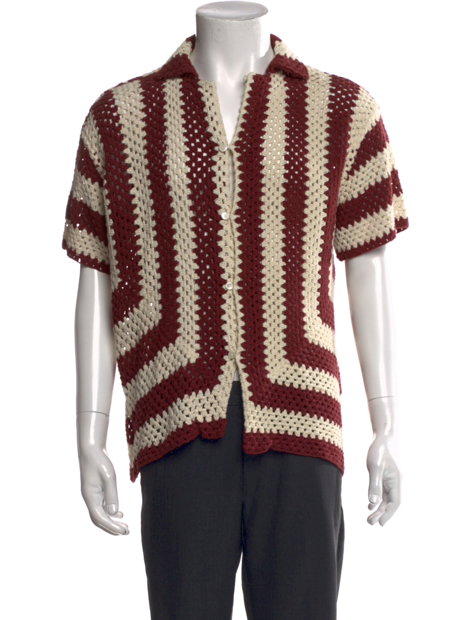 BODE Striped Short Sleeve Shirt