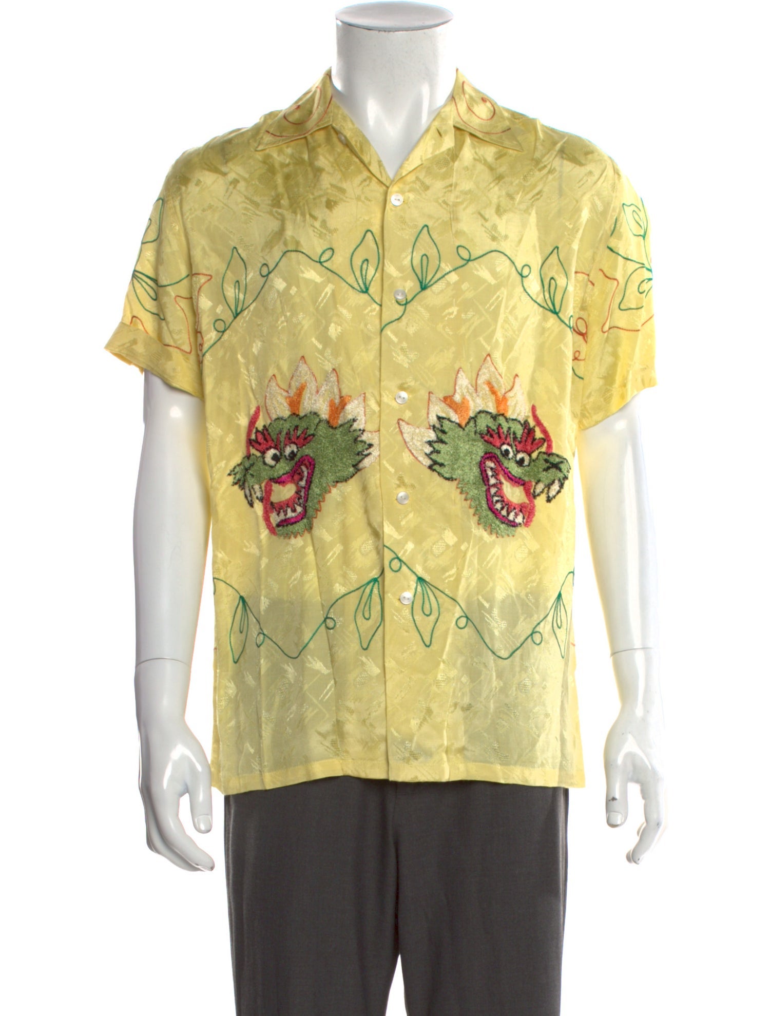 BODE Printed Short Sleeve Shirt