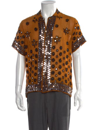 BODE Printed Short Sleeve Shirt