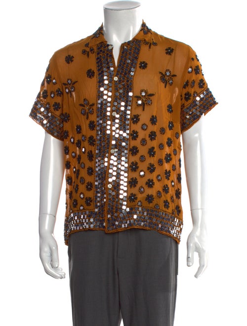 BODE Printed Short Sleeve Shirt