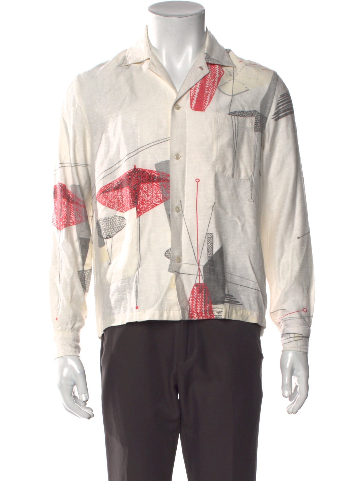 BODE Silk Printed Shirt