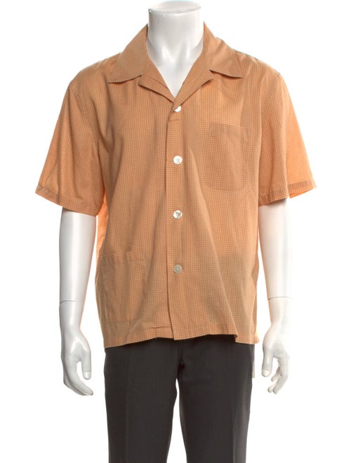 BODE Plaid Print Short Sleeve Shirt