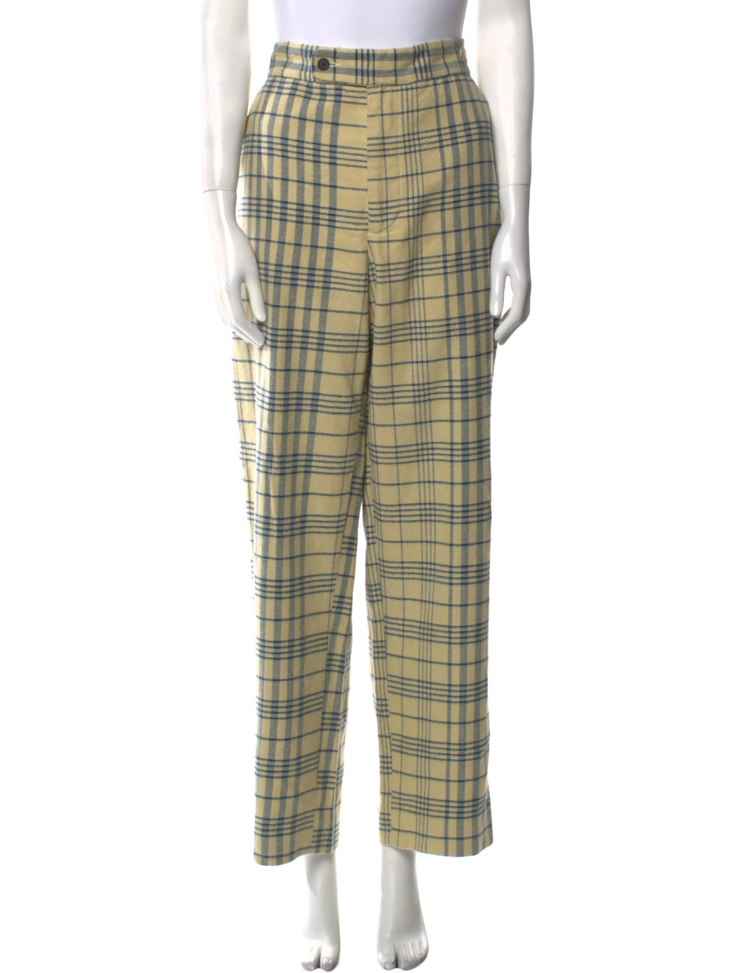 BODE Plaid Print Straight Leg Pants