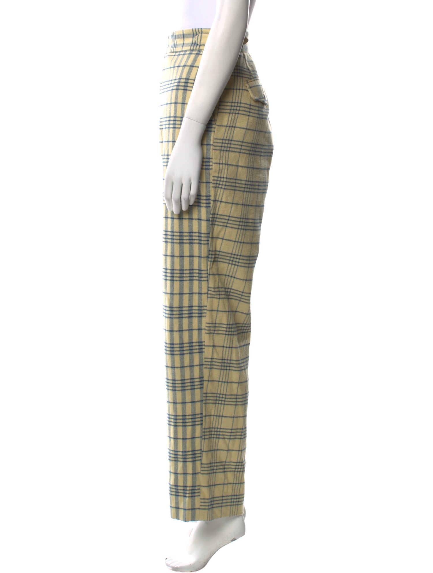 BODE Plaid Print Straight Leg Pants