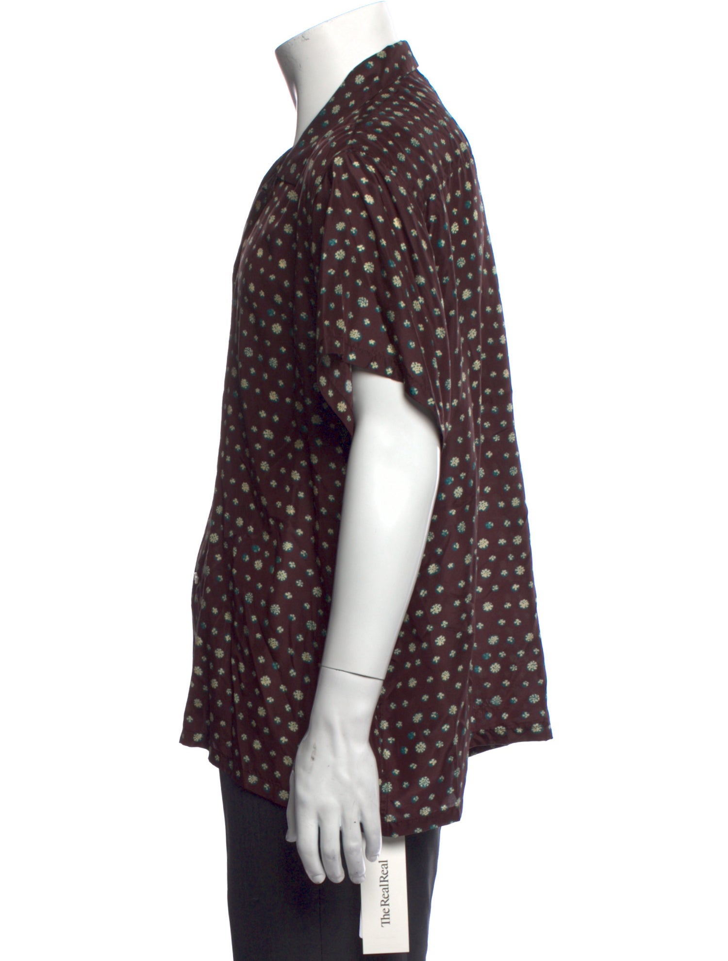 BODE Silk Floral Print Shirt