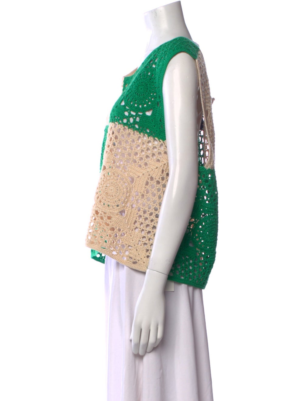 BODE Colorblock Pattern V-Neck Sweater - image 2