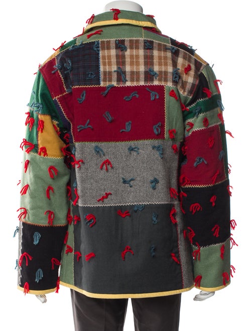 BODE Wool Colorblock Pattern Jacket