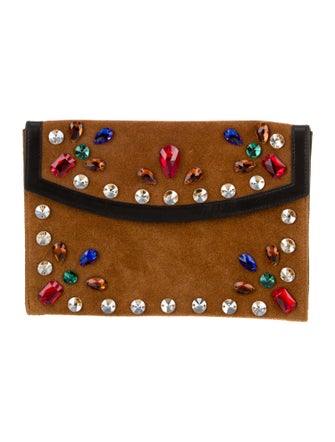 BODE Suede Clutch