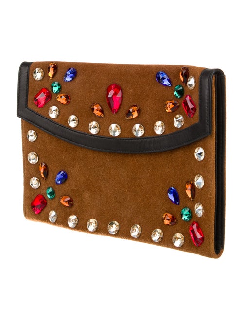 BODE Suede Clutch