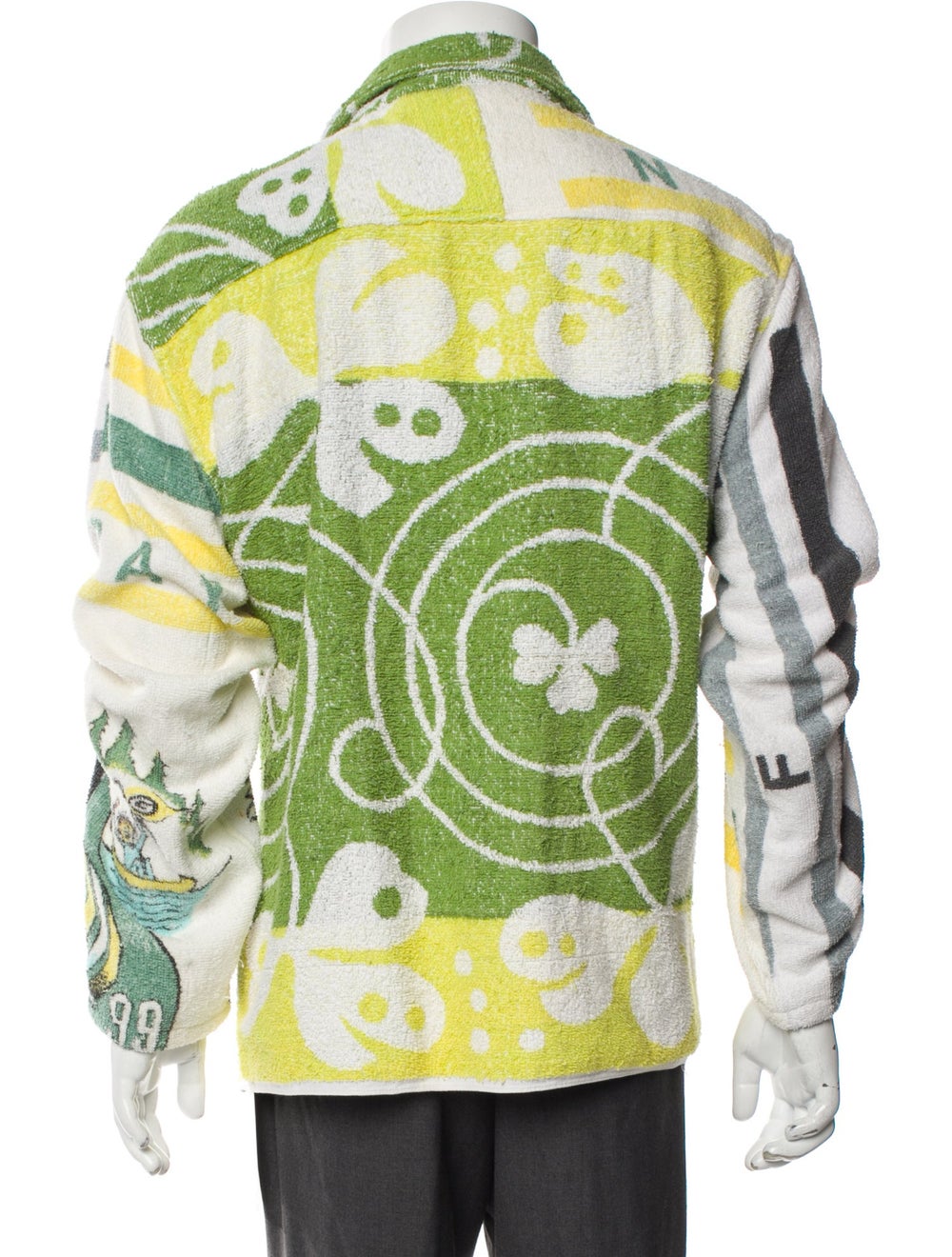 Bode Jacket White Printed Patch Pockets - image 3