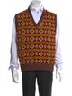 BODE Printed V-Neck Sweater Vest