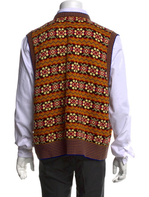 BODE Printed V-Neck Sweater Vest
