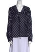 BODE Silk Polka Dot Print Blouse