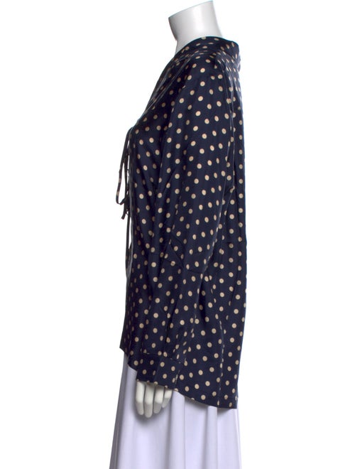 BODE Silk Polka Dot Print Blouse