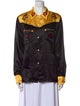 BODE Printed Long Sleeve Button-Up Top