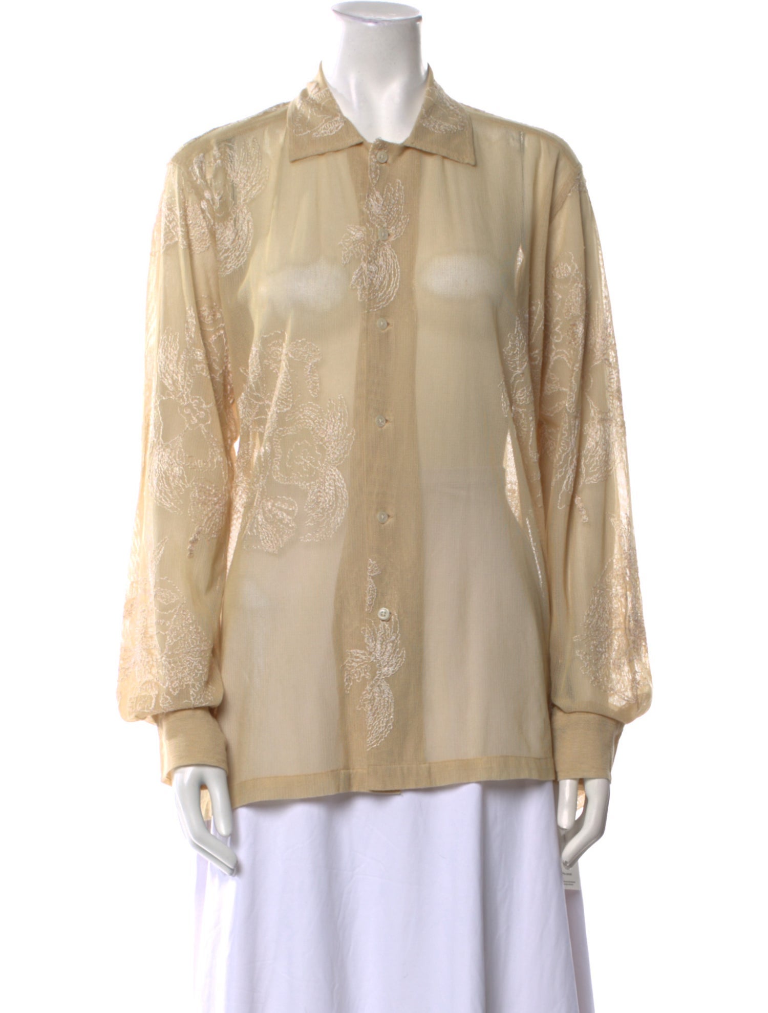 BODE Long Sleeve Button-Up Top