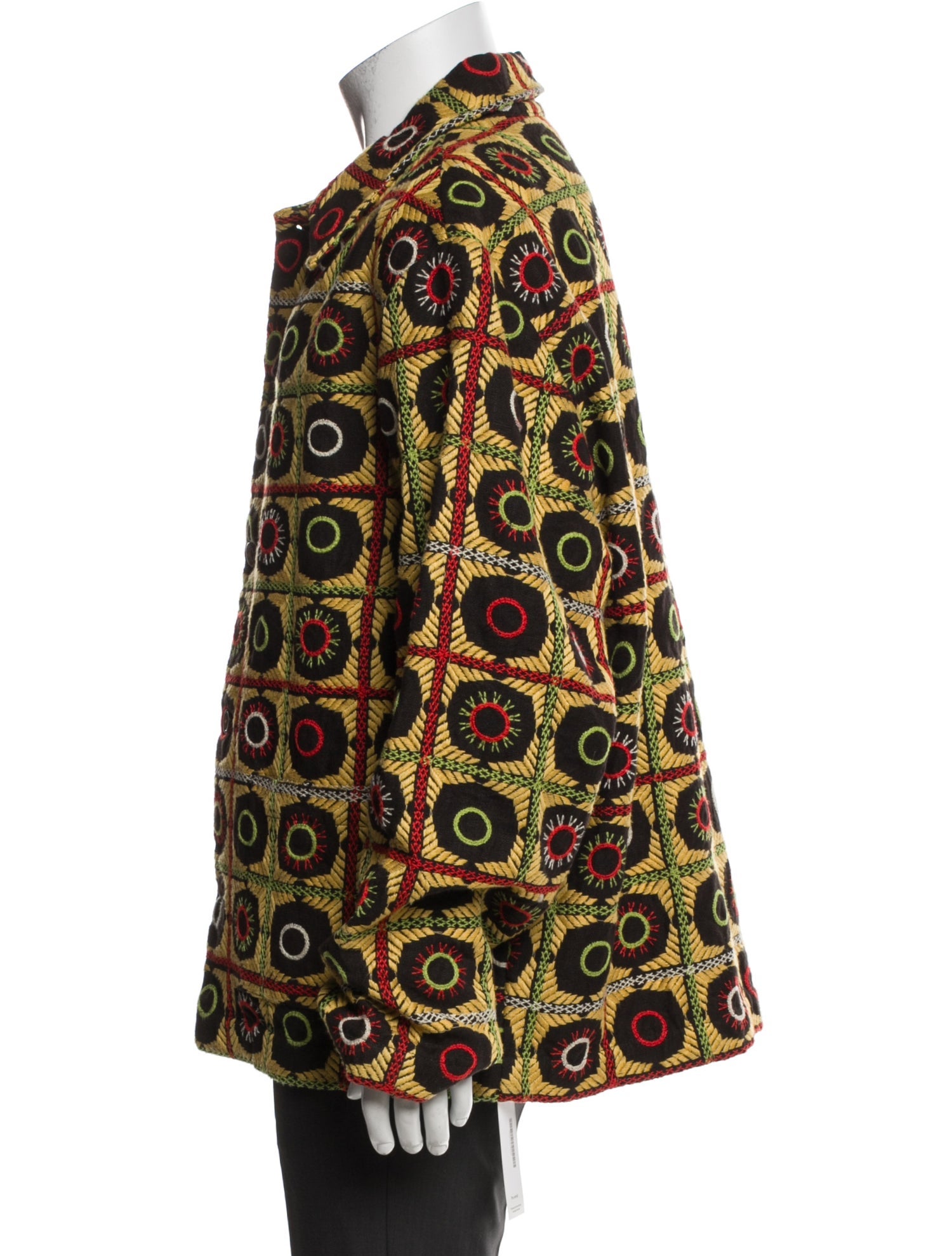 BODE Linen Printed Trucker Jacket