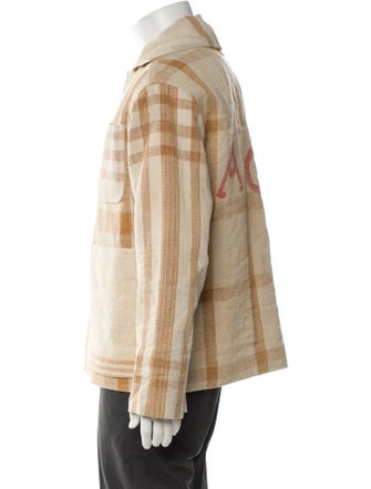 BODE Tab Plaid Print Utility Jacket