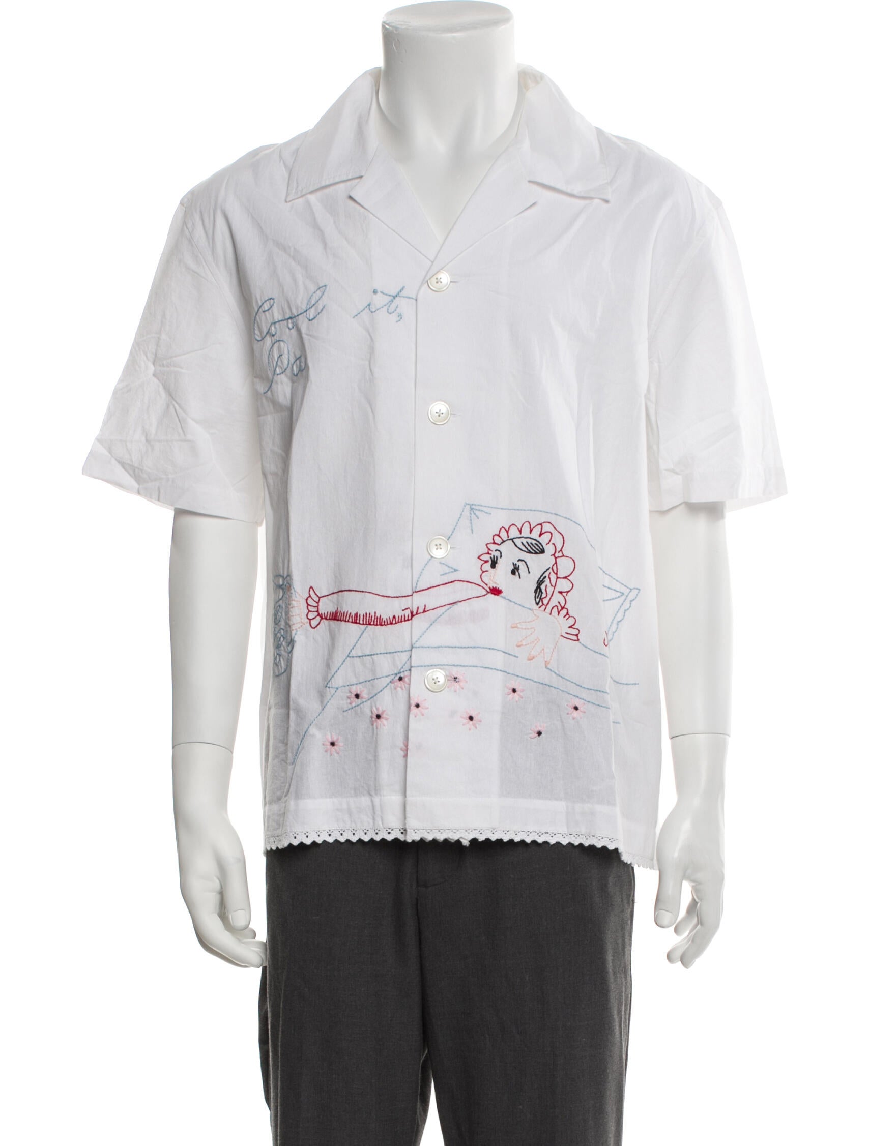 BODE Graphic Print Short Sleeve Shirt