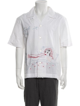 BODE Graphic Print Short Sleeve Shirt