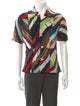 BODE Chevron Patchwork Graphic Print Shirt