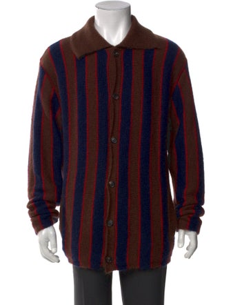 BODE Striped Turtleneck Polo Sweater