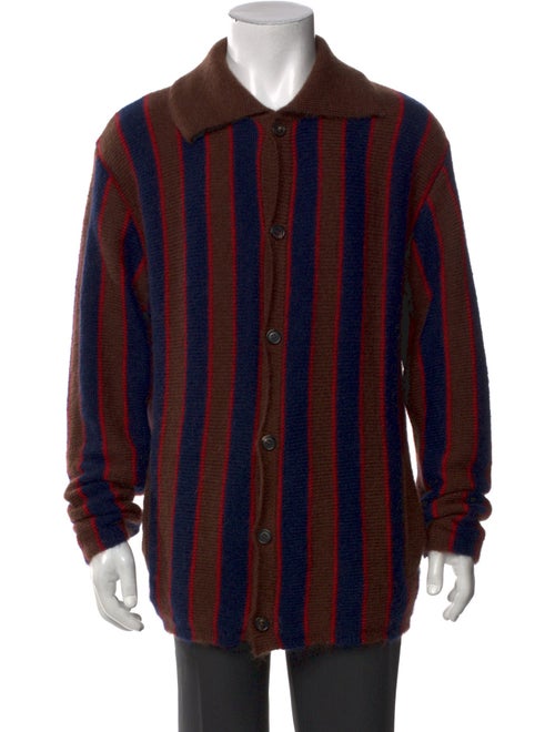 BODE Striped Turtleneck Polo Sweater