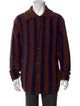 BODE Striped Turtleneck Polo Sweater