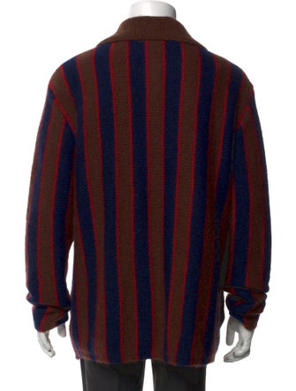 BODE Striped Turtleneck Polo Sweater