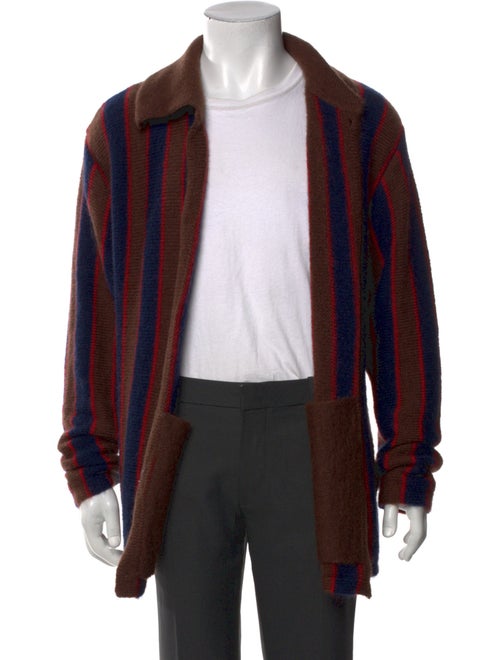 BODE Striped Turtleneck Polo Sweater