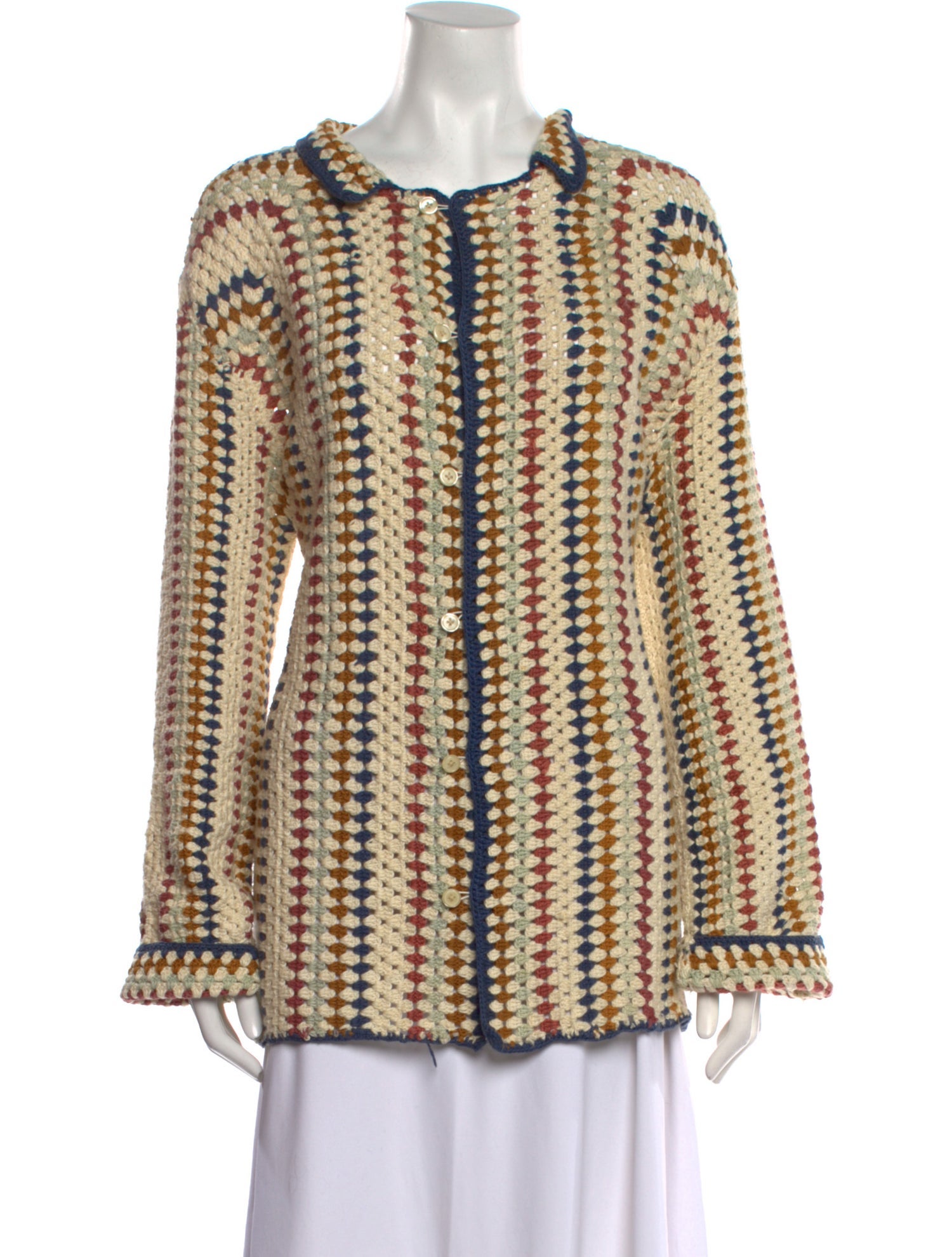 BODE Striped Scoop Neck Sweater