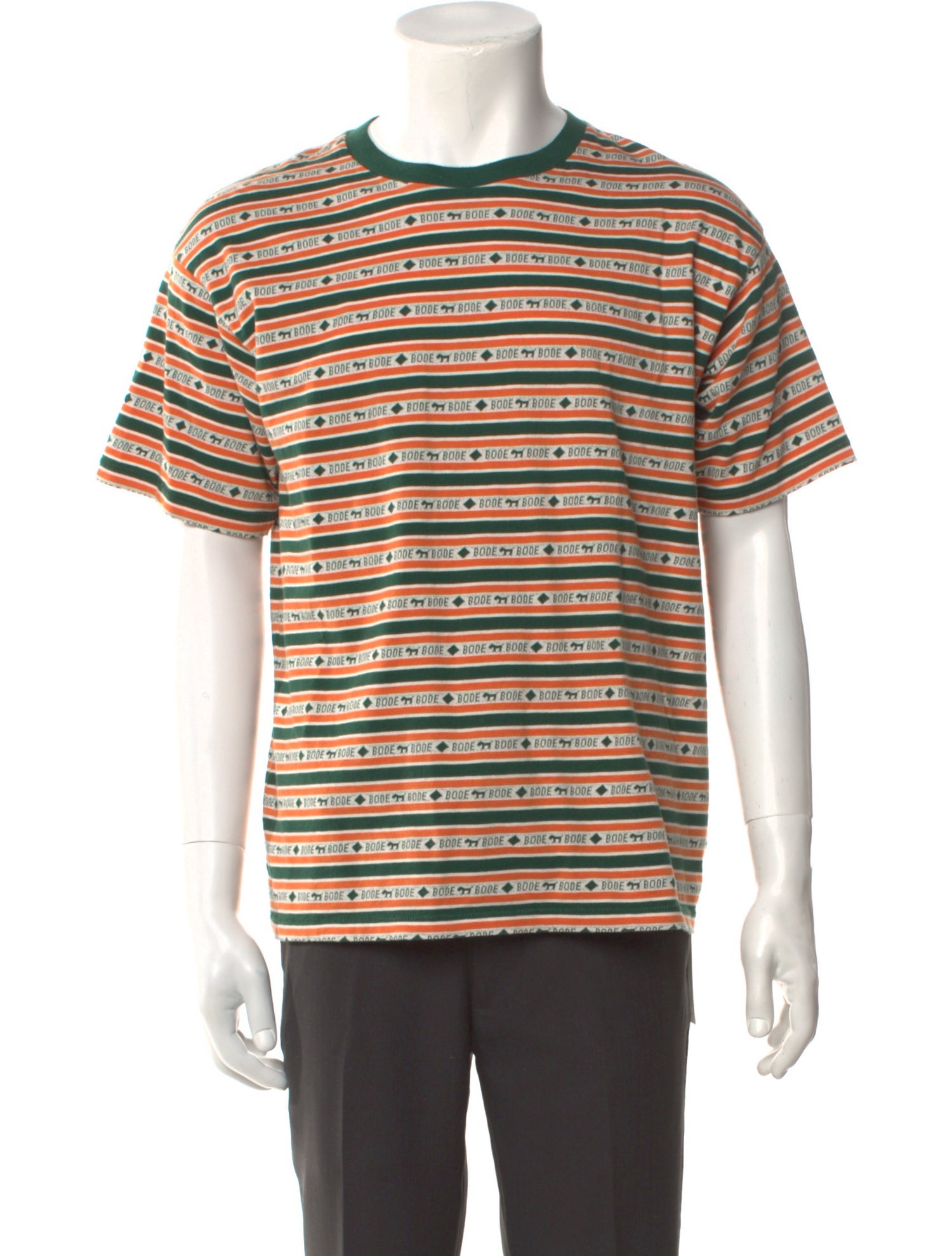 BODE Striped Crew Neck T-Shirt
